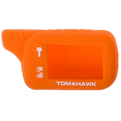 Чехол на сигнализацию TOMAHAWK TZ9010,9020,9030 силиконовый SW Оранжевый