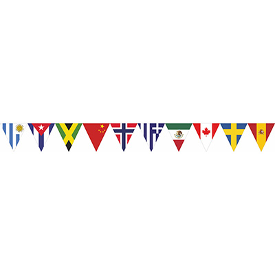 Гирлянда треуг. "Флаги стран Канада,Куба.." №2.(10х150х1520) (уп.1к-т.) SKYWAY