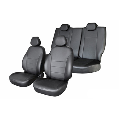 Чехлы сиденья Lexus RX 2008-2015 III поколение Экокожа/экокожа перф. 16 предметов SKYWAY Черный