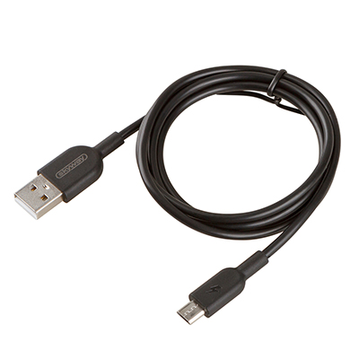 Кабель USB - microUSB 10W 2A SKYWAY черный в пакете 1м