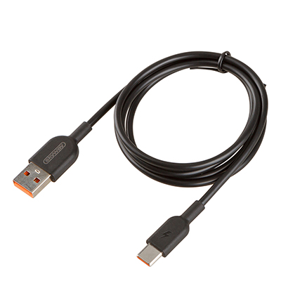 Кабель USB - Type-C 15W 3A SKYWAY черный  в пакете 1м