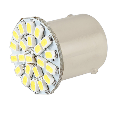 Автолампа диод S25 (P21W) 12V 22 SMD диода 1-конт BA15s Белая SKYWAY (в компл. 2 шт.)