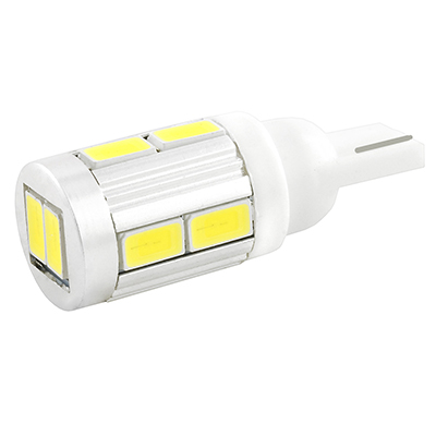 Автолампа диод T10 (W5W) 12V 10 SMD без цоколя 1-конт Белая SKYWAY комп.2 шт габарит/стоп/салон/номер