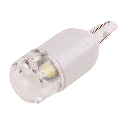 Автолампа диод T10 (W5W) 12V 1 SMD диод 1-конт Белая SKYWAY (в компл. 2 шт.)