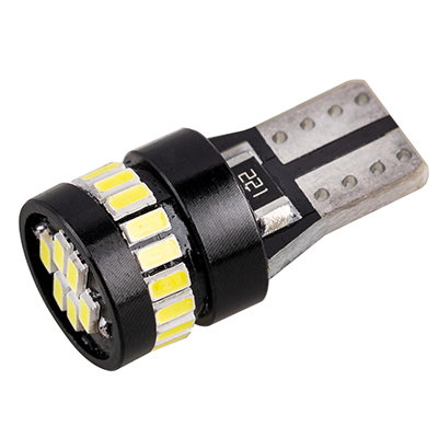 Автолампа диод T10 (W5W) 12V 24 SMD без цоколя 1-конт Белая SKYWAY комп.2 шт габарит/стоп/салон/номер