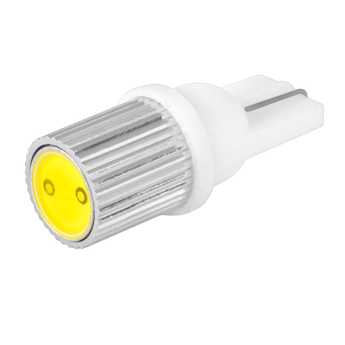 Автолампа диод T10 (W5W) 12V  1 SMD 1-конт радиатор Белая SKYWAY комп.2 шт габарит/стоп/салон/номер